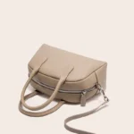 2023 New Boston Cowhide Female Bag Lady Fashion Daily Casual Shoulder Bag Girls Crossbody Messenger Commute Tote