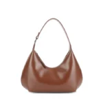 2023 New Women's One Shoulder Bag Half Moon Women Bag Female Fashion Split Leather Underarm Pouch