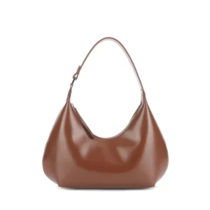 2023 New Women's One Shoulder Bag Half Moon Women Bag Female Fashion Split Leather Underarm Pouch