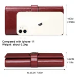 Fashion Genuine Leather Wallet Card Holder Female Long Purse Leather Female Clutch Wallets Zipper Purse Money Bag